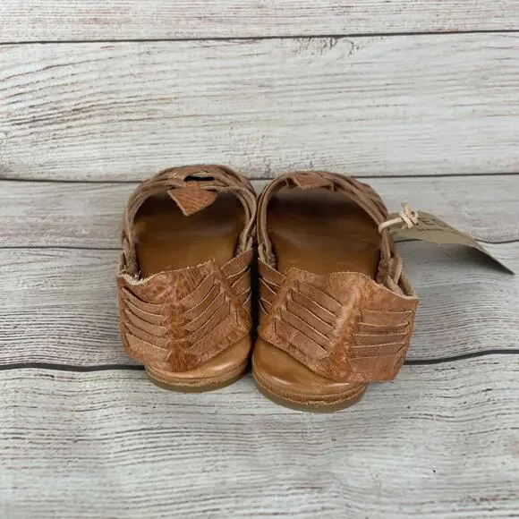Bed Stu Lauren 2 Womens Sz 7 Huarache Sandals Tan DD Leather - Picture 5 of 11